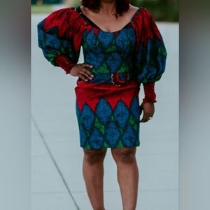 This is a custom-made dress from West Africa.